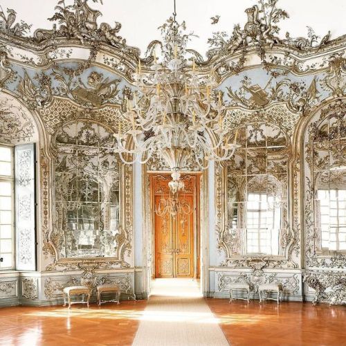 livesunique:  Hall of Mirrors, the Amalienburg, Nymphenburg Palace Park, Munich, Germany, 