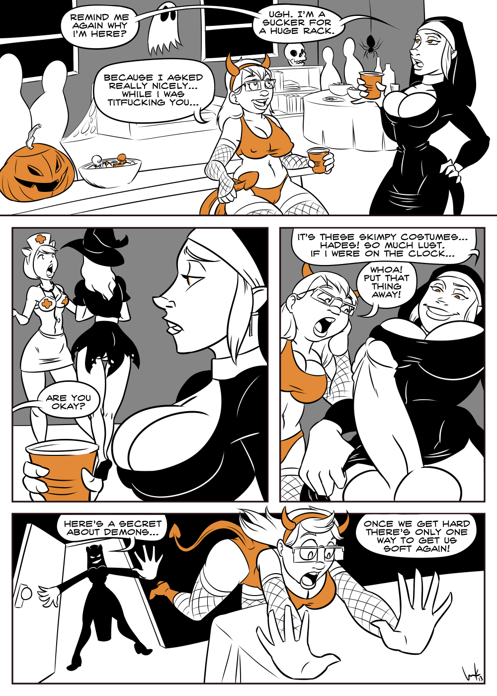 inkstash:  inkstash:  A commissions Halloween comic starring Iniquity the succubus