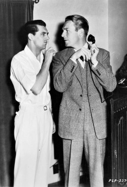 archiesleach:  1935: Cary Grant and Randolph