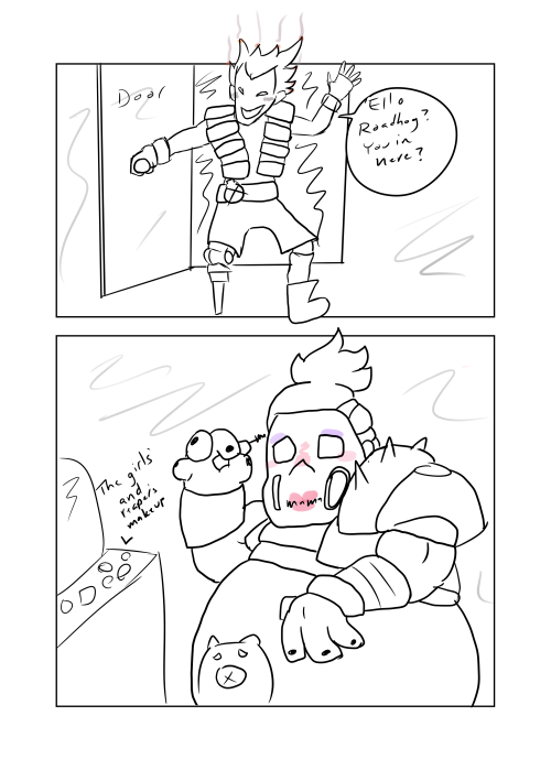 sonderingtrashcompactor: Poor Roadhoghopefully Junkrat can cheer him up