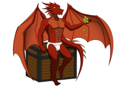 Cast Your Eyes Upon Smaug In His Youth, Enjoying His Newfound Gold (And Sense Of