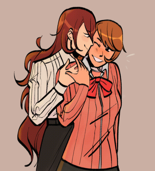 rorvk:handful of assorted persona f/f draws from my twitter !