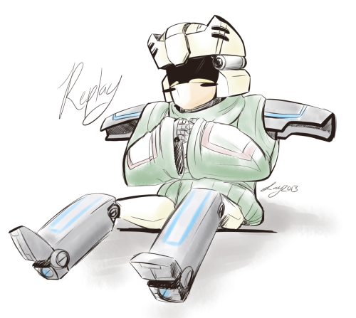 lucyofthesky:  Robots in sweaters  [comfort intensifies] 