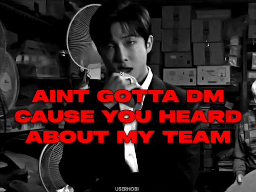 12 DAYS OF NAMJOON Prompt: Favorite Lyrics/Verses/Songs (cr. Namuspromised)