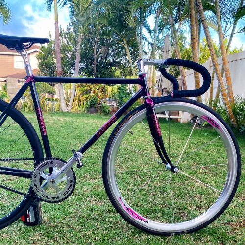 @alter_cycles———————————————@rodneeeyy Hawaii#MAKONO..#fixedgear #fixie #bicycle #cycling #trackbike