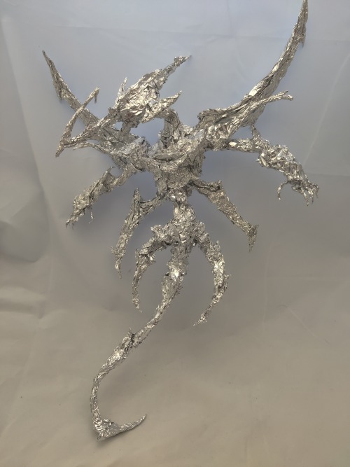 Shooting Quazar Dragon from Yu-Gi-Oh - Aluminum Foil Sculpture