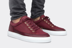 sweetsoles:  ETQ Amsterdam Low Top 2 - Maroon (by ETQ) 