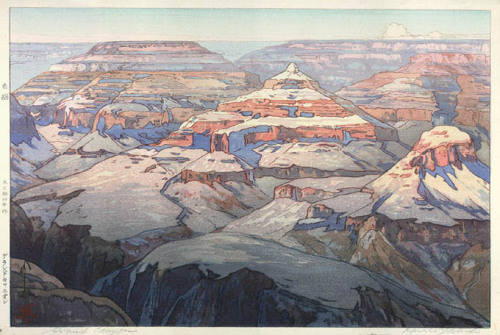 elvispandemonium:Hiroshi Yoshida 吉田 博 (1876 - 1950) - Grand Canyon 1925