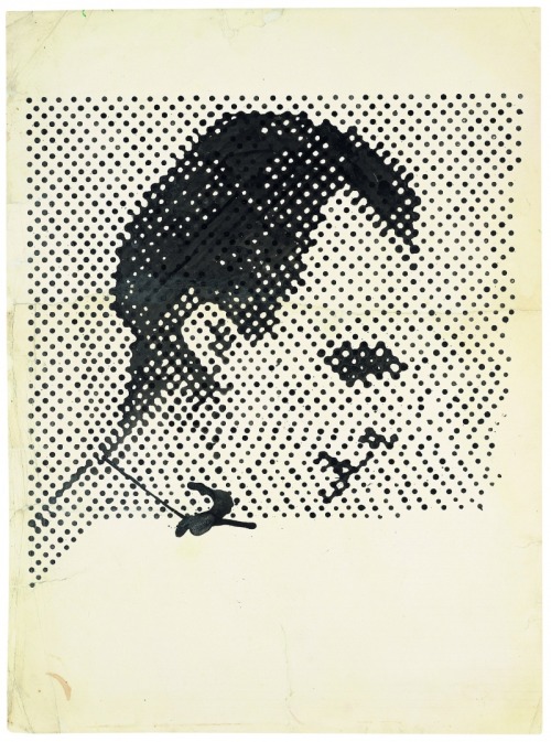 davidhudson:Sigmar Polke (February 13, 1941 – June 10, 2010), Raster Drawing (Portrait of Lee Harvey