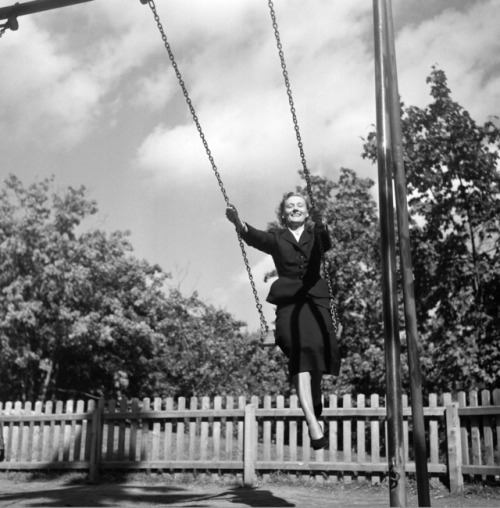 mermaidofthepsychedeliclagoon:vintage-sweden:Author Astrid Lindgren, 1907-2002, Sweden. She was 45 