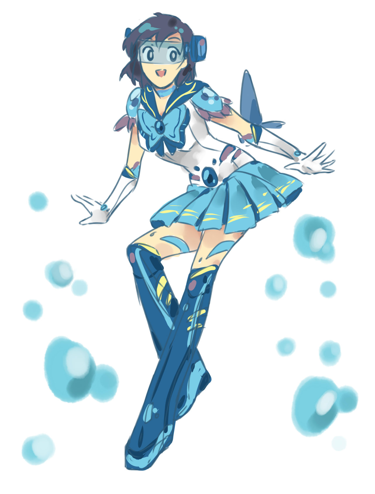 dahaebaik:  i decided to color these sketches i did awhile back. Sailor Scouts 2.0