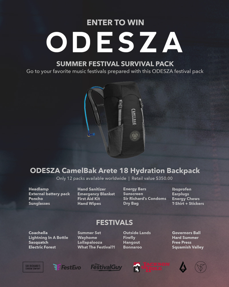 We’ve partnered with Jackson Hole Mountain Resort, The Festival Guy, FestEvo, Sir Richard’s Condom Company, and Counter Records to make this limited edition Summer Festival Survival Pack. It features a custom CamelBak Arete 18 Hydration Pack with...