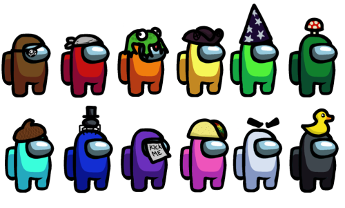 Designed Some Among Us Hats (with Input From The Discord)