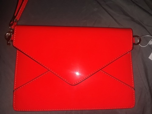 My new neon orange clutch