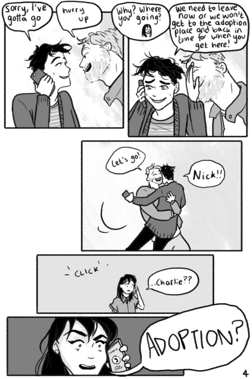 heartstoppercomic: MINI-COMIC: Adoption Meet 25y/o Charlie and 26y/o Nick! This mini-comic is the re