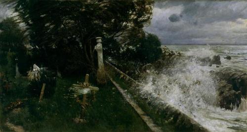 “Seaside Cemetery” by Adolf Hirémy-Hirschl, 1897