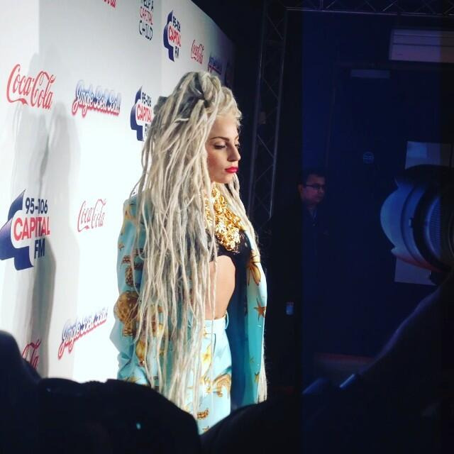 ladyxgaga:  Gaga arriving at the Jingle Bell Ball in London. She will be taking the