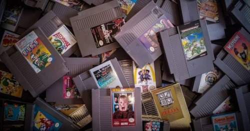 My NES Collection! How many Have you played, own, or recognize? #throwbackthursday #tbt #tbt❤️ #nesg