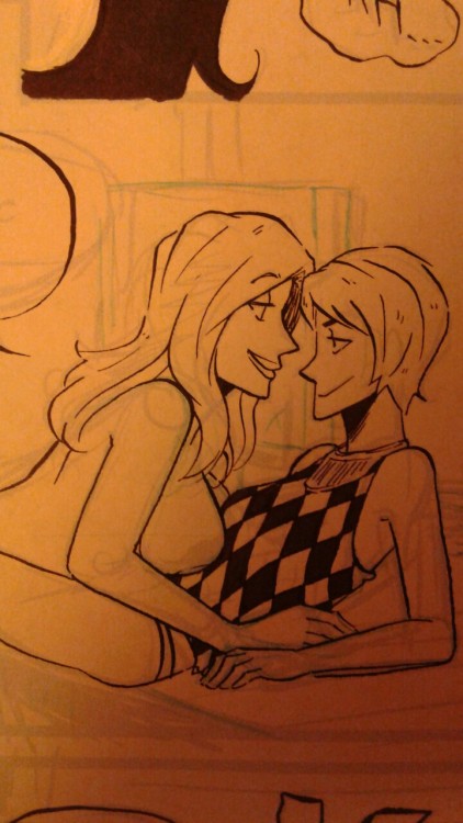 Inking more pages for my Filthy Figments short story Overtime! Still got 10 more to pencil and ink X