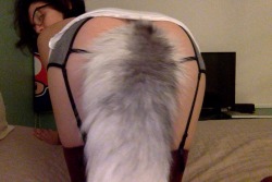 spacepussey:  My first fox tail 😁