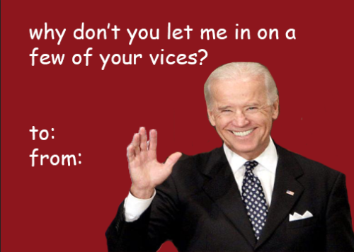 heritageposts: benjaminskanklin:party boy biden just droppin in to let you know how fine you’r