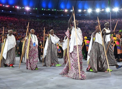 Burundi at the 2016 Olympic Opening Ceremony.