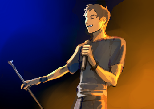 jvvvk: voltron band au…keith on guitar, lance vocal and shiro on bass 