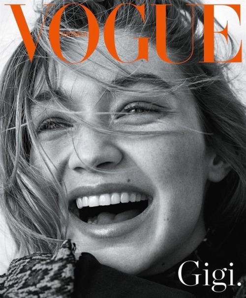 Gigi Hadid gracing the cover of Vogue Australia July 2018 Edition, Photographed by Giampaola Sgura 
