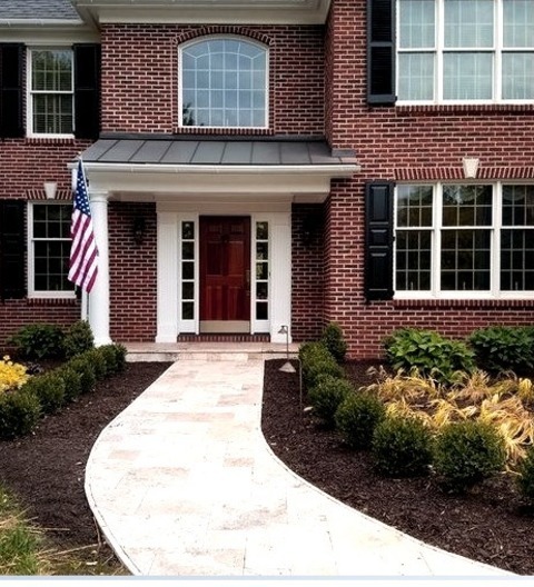 Natural Stone Pavers Front Yard (Philadelphia)