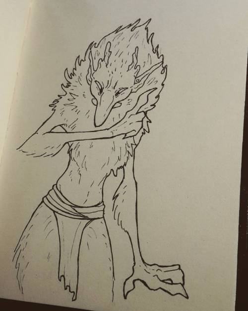 Inktober 7, Yet Another Goblin.. (will Draw Other Creatures Next Week) #inktober #inktober2016 #mosstroll
