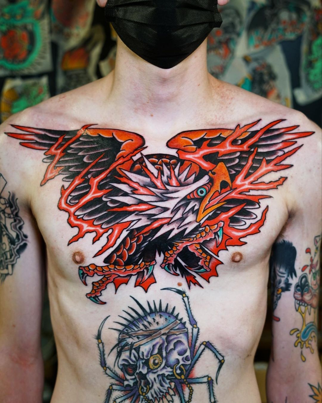 Discover 94 about traditional eagle chest tattoo best  indaotaonec