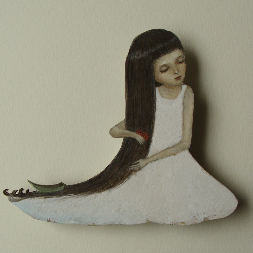 Maki Hino 日野まき (Japanese, b. Japan) - 1: Hair Braiding, 2015  2: Hair Combing, 2015  3: Hair Cutting