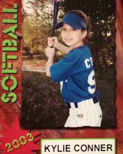 I found some of my old softball cards while