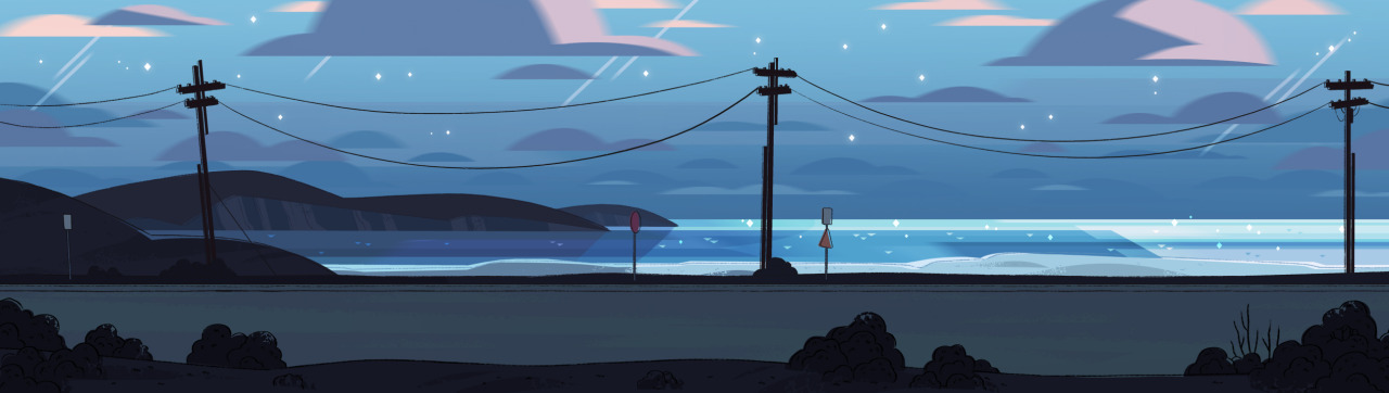 A selection of Backgrounds from the Steven Universe episode: Fusion Cuisine Art