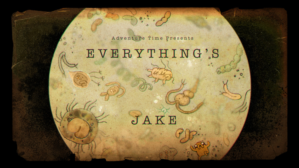 Everything&rsquo;s Jake - title card designed by Seo Kim painted by Nick Jennings