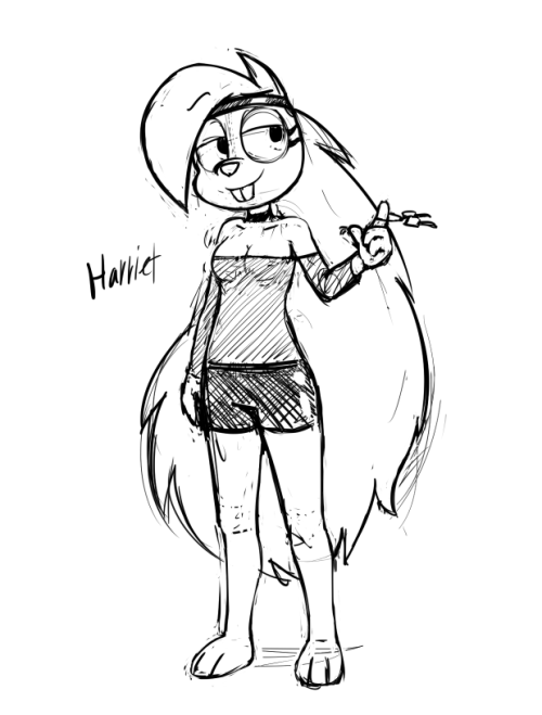 Harriet Sketch  I tried to mix a little bit my art style with Tempson&rsquo;s, that way Harriet 