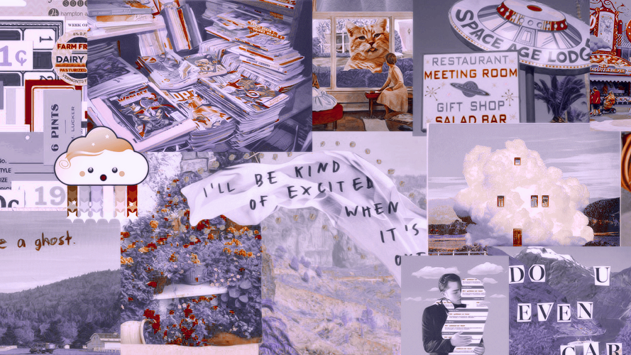 photo Blue Aesthetic Header Collage red header on tumblr