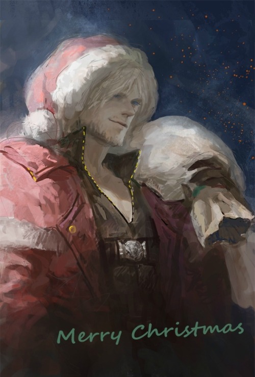 devilmaycrynostalgia - Merry Christmas, everyone! Dante Santa...