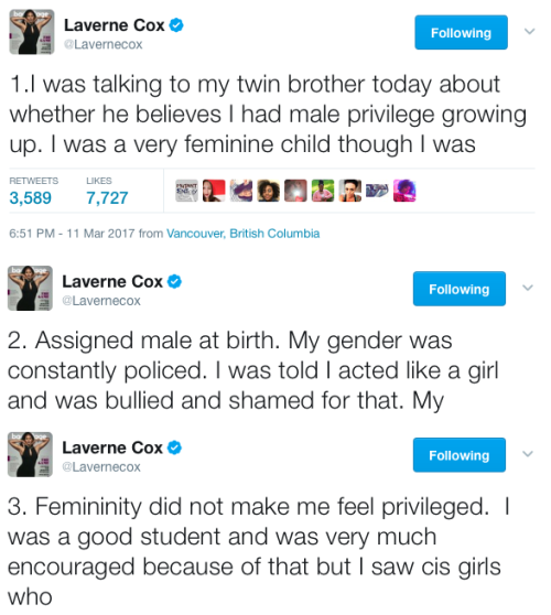 micdotcom:What Chimamanda Ngozi Adichie could learn from transgender womenLaverne Cox, Raquel Willis