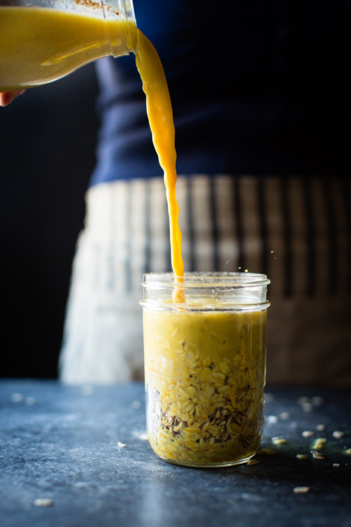 sweetoothgirl:golden milk overnight oats {gluten-free, vegan}