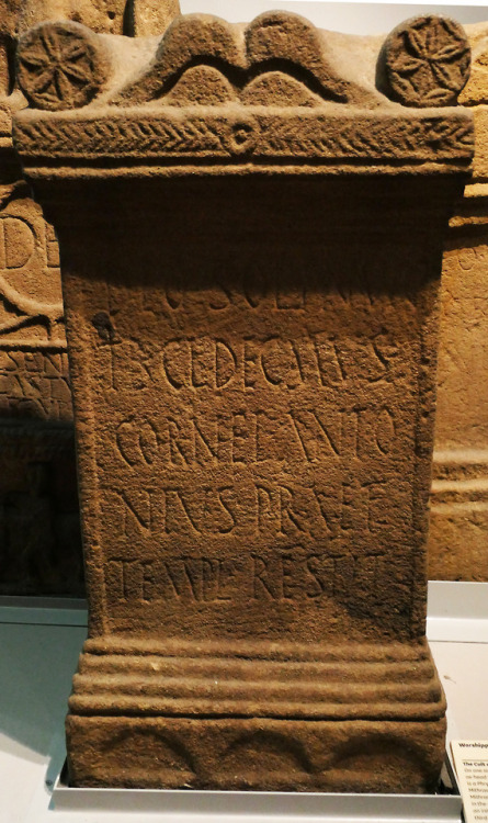 Roman Altar Stones at The Great North Museum, Newcastle-upon-Tyne, 24.3.18.A selection of altar and 