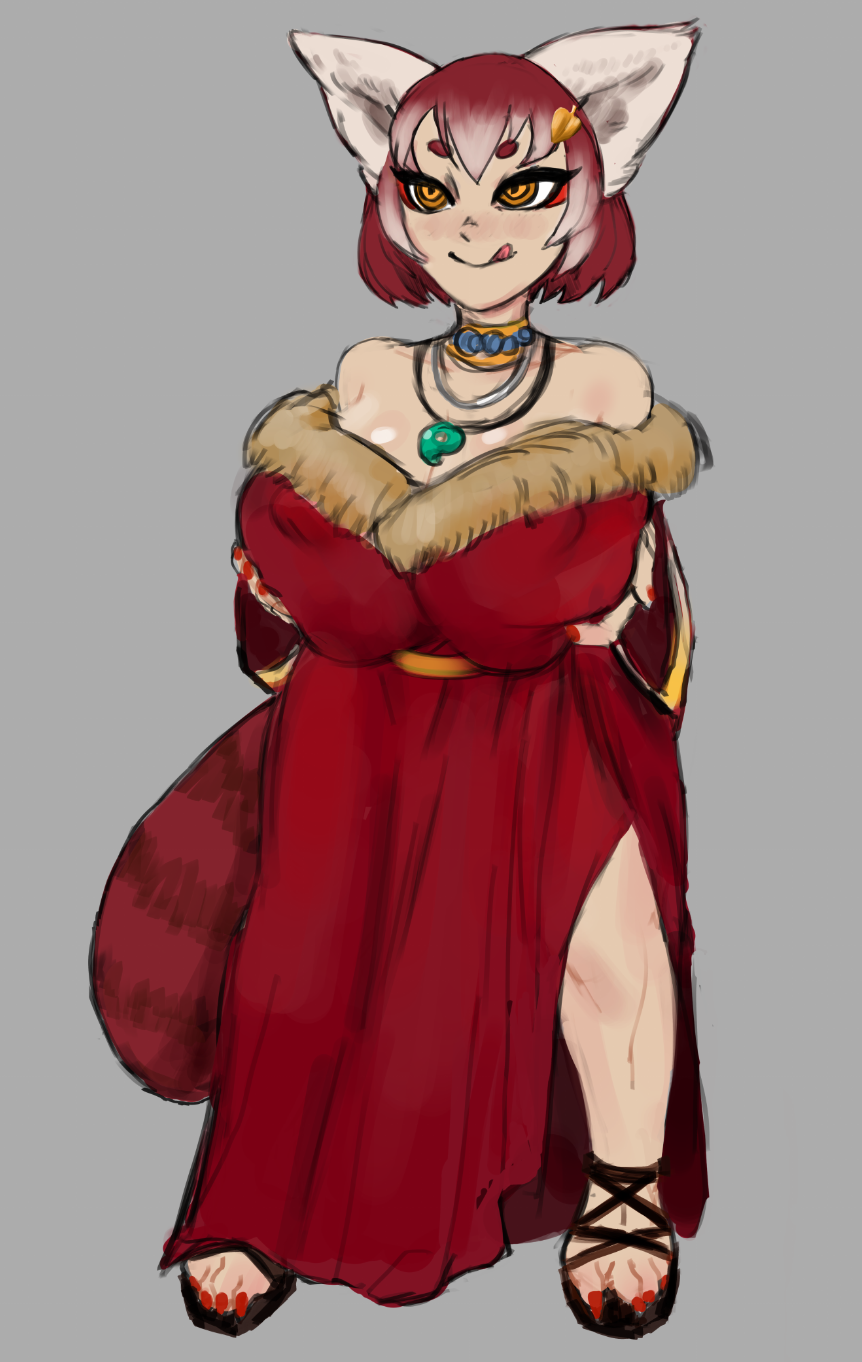 placensfw: Made a shortstack red panda/tanuki woman named Jiaying. She’s the owner