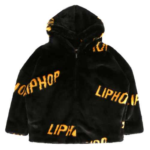 (G)-IDLE’s Minnie wearing LIPHOP cali hood fur jacket in black $386.10 USD for liphop_official insta