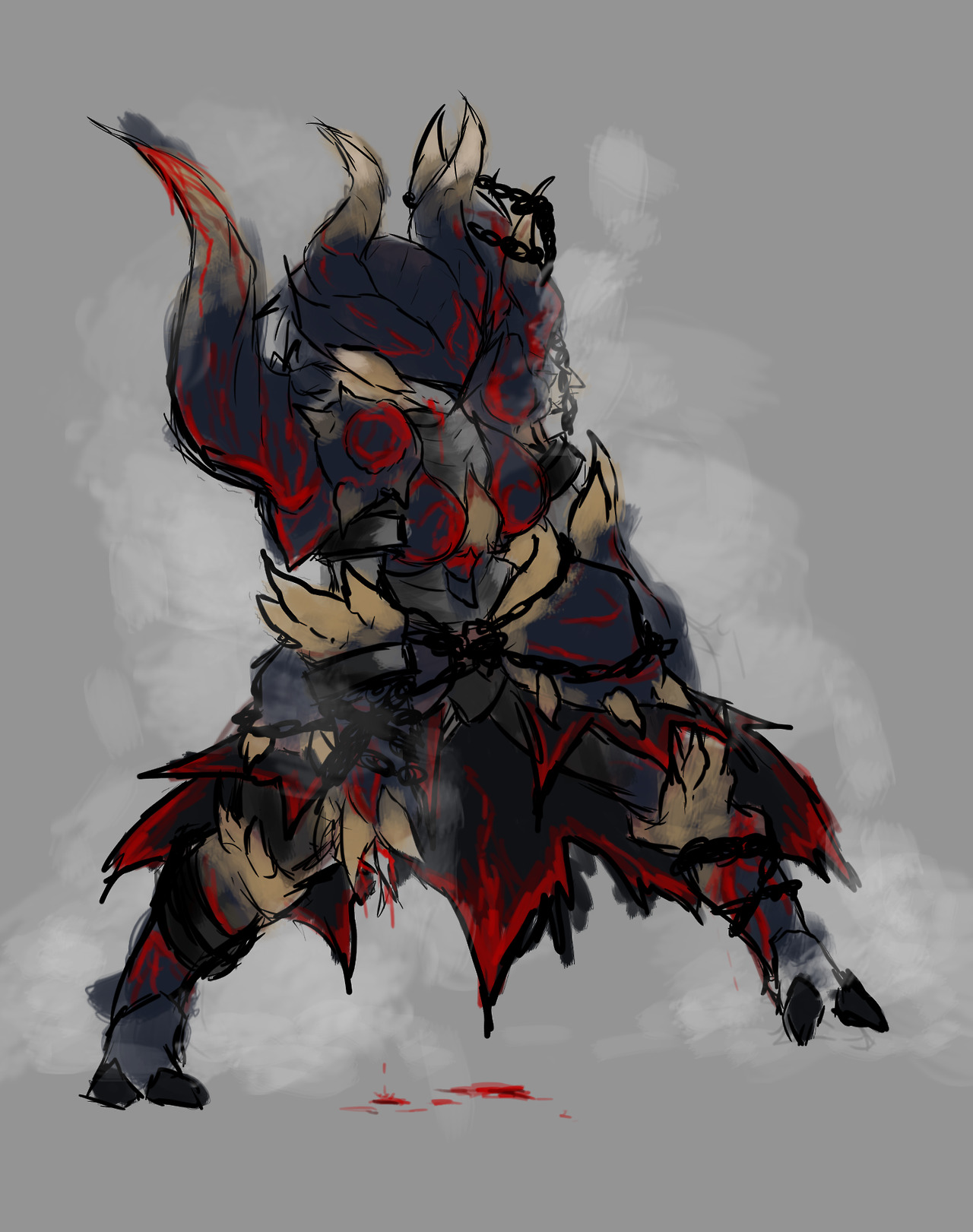 Damn Wyvern Gems — ask-a-huntress: // More Massacre Demon armor