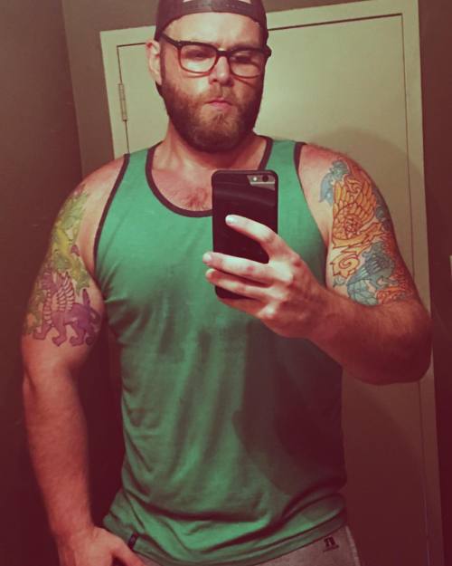 Personal Best On The Bench Today...so Stoked! #bear #musclegay #musclebear #lifting #bodybuilding #bodyjourney