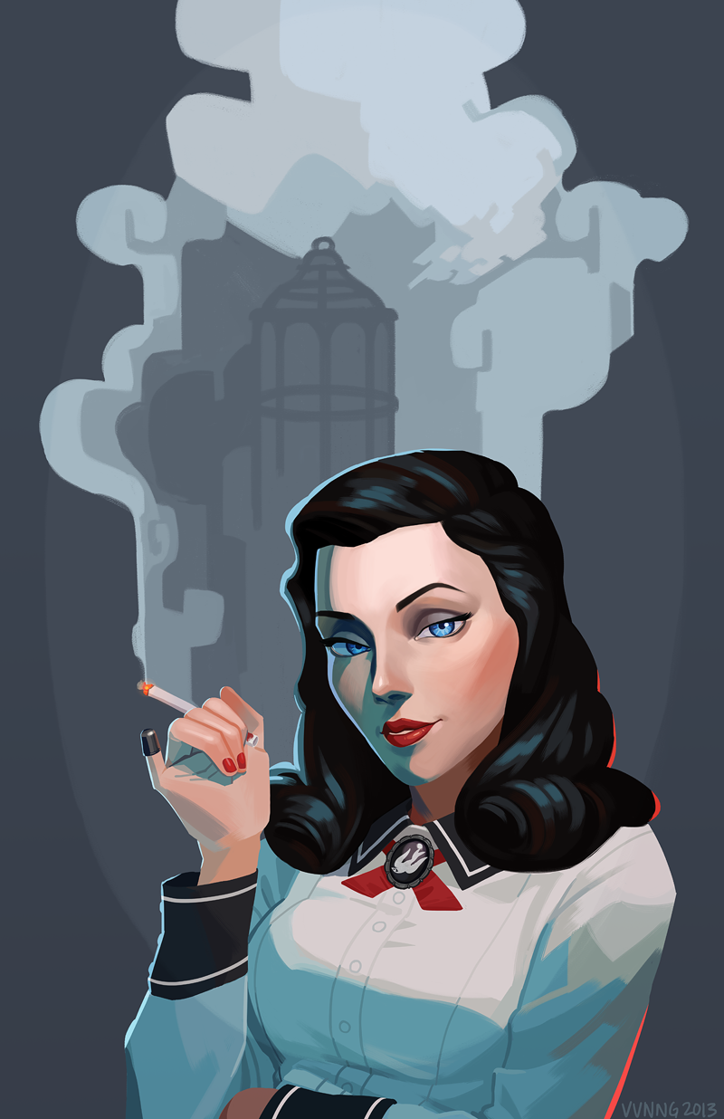 viivus:  I wanted to make my own Burial at Sea inspired poster, but with Elizabeth