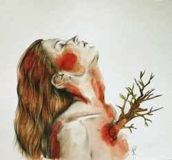 Asylum-Art-2:  Illustrations By Lucy Salgado    On Behance  Between Delicacy And