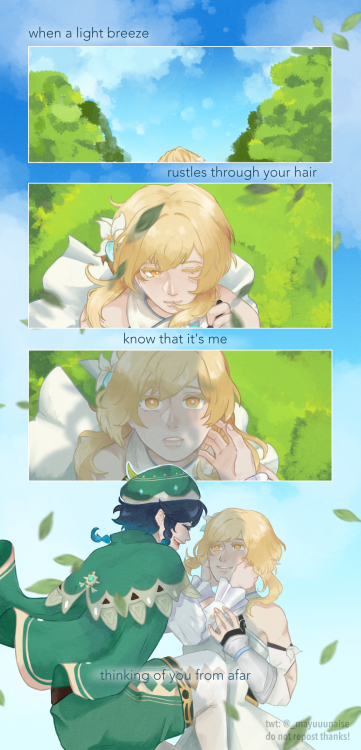 inspired by the fansong 【 Let the Wind Tell You 】 and based on my personal headcanon that venti like