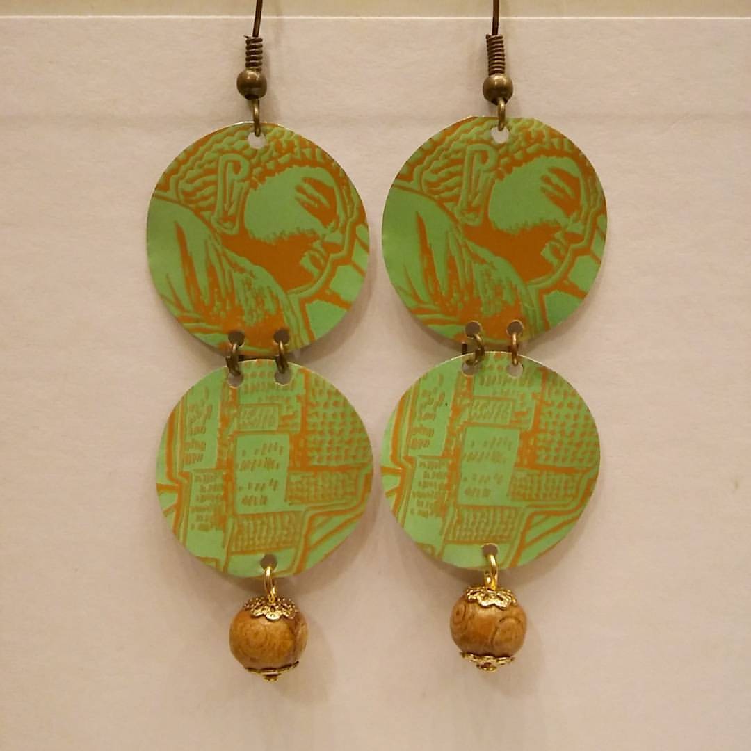 Peace tea earrings