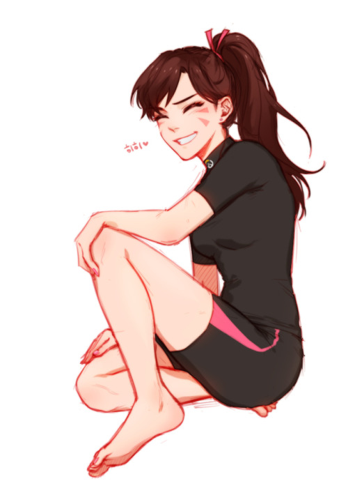 waifucafe: Good morning, beautiful people. Have a casual D.va. :))))